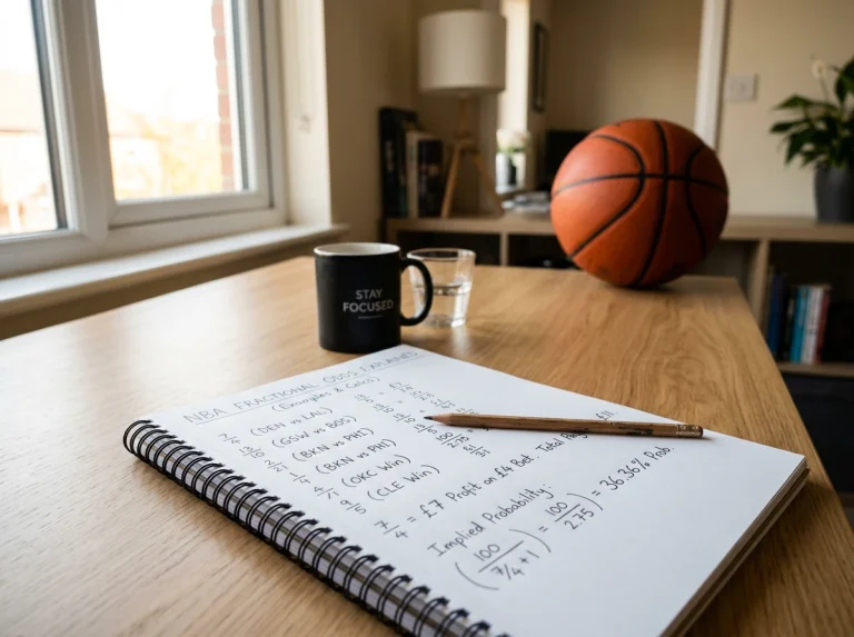 NBA betting odds conversion chart showing fractional decimal and American formats